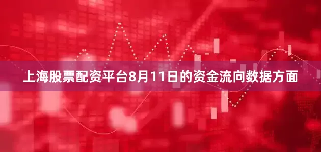 上海股票配资平台8月11日的资金流向数据方面